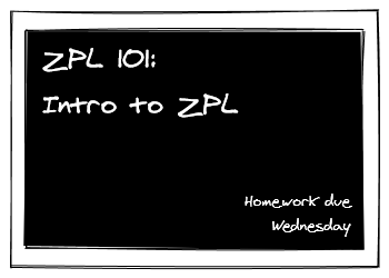 Sketch of a school blackboard